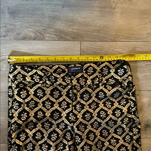 Old Navy Black and Gold Geometric Straight Leg Jumpsuit - Picture 10 of 16